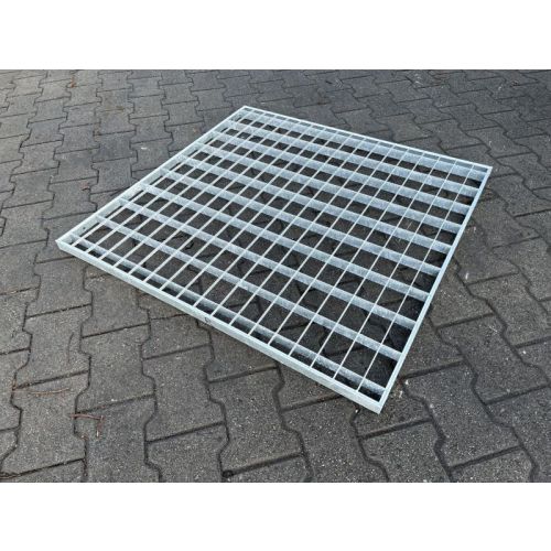 Pressrost Gitterrost Regalrost, neu / Gesamtbreite: 980 mm / Gesamttiefe: 1.000 mm / Maschenweite: 90 x 50 mm / Bezeichnung: R