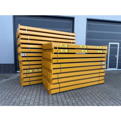 Palettenregaltraverse Traverse Palettenregal, gebraucht | Jungheinrich MPB | Lichte Weite: 2.700 mm | Kastenprofil: 125 x 50 mm | RAL 1007 gelb