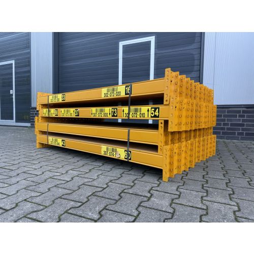 Palettenregaltraverse Traverse Palettenregal, gebraucht | Jungheinrich MPB | Lichte Weite: 1.800 mm | Kastenprofil: 100 x 50 mm | RAL 1007 gelb