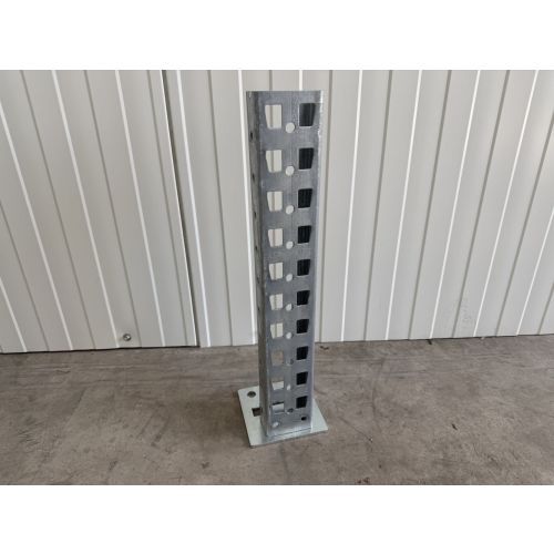 Fußplatte Fußplatten f. Palettenregal, neu | Meta | für 85|20  Rahmenprofil | Abmessungen: 140 x 140 x 6 mm | galvanisch verzinkt