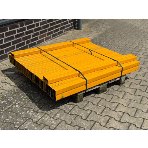 Stahltr&auml;ger Vierkantrohr Rechteckrohr, gebraucht | Profil: 120 x 50 mm | Gesamtl&auml;nge: 1.295 mm | Materialst&auml;rke: 3,0 mm | gelb