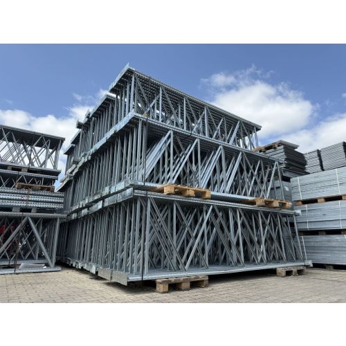 Palettenregalständer Regalständer Palettenregal, gebraucht | Polypal Stockpal | Typ: SKMO 3720 P | Ständerhöhe: 4.000 mm | Ständertiefe: 1.100 mm | sendzimir verzinkt