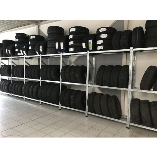-NEUWARE- Reifenregal S-1, 2.500 x 400 mm, Steckregal, Lagerregal 