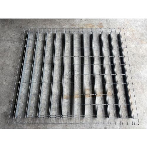 Drahtgitterrost Drahtgitter Regalrost, gebraucht | Abm: 1.370 x 1.218 mm (BxT) | Maschenweite 110 x 50 mm  | sendzimir verzinkt