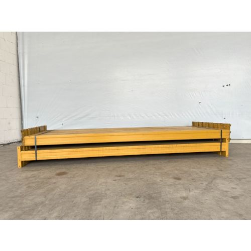 Palettenregaltraverse Traverse Palettenregal, gebraucht | Eurostock AS | lichte Weite: 2.700 mm | K: 120 x 50 mm | gelb