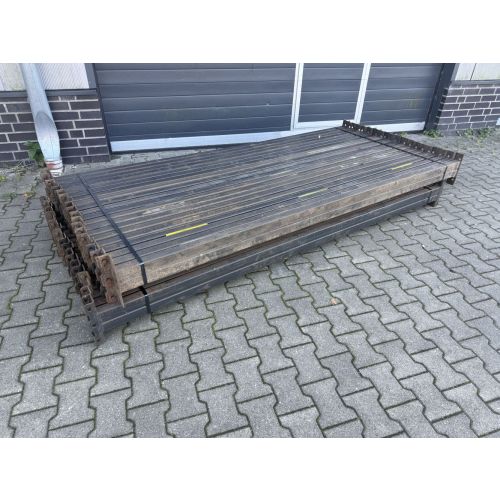 Palettenregaltraverse Traverse Palettenregal, gebraucht | META Thyssen | lichte Weite: 2.650 mm | K: 120 x 50 mm | anthrazitschwarz (angerostet) | 4 HK