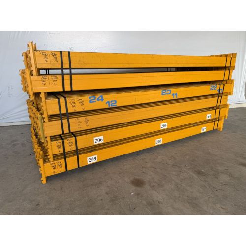 Palettenregaltraverse Traverse Palettenregal, gebraucht | Jung Heinrich Delta | lichte Weite: 2.700 mm | K: 130 x 45 mm | gelb