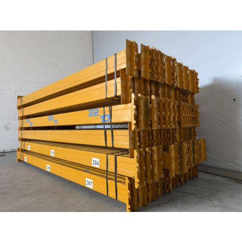 Palettenregaltraverse Traverse Palettenregal, gebraucht | Jungheinrich Delta | lichte Weite: 2.700 mm | K: 130 x 50 mm | gelb