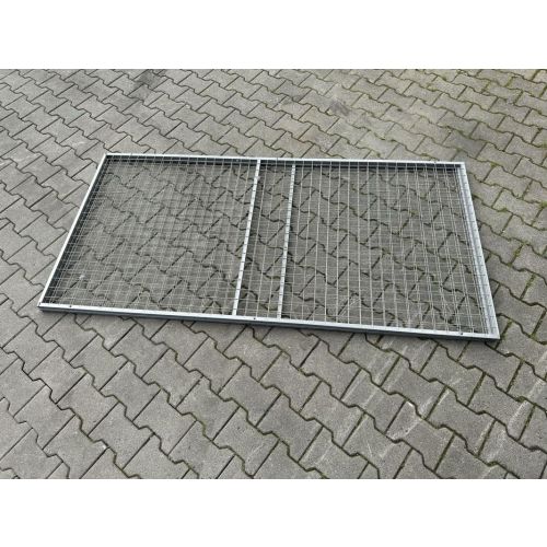 Rückwandgitter Gitter f. Palettenregale, gebraucht | Gesamtbreite: 1.990 mm | Gesamthöhe: 1.000 mm | Materialfarbe: grau
