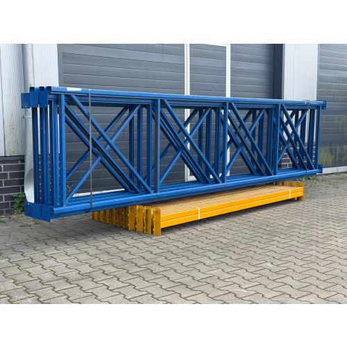 Palettenregalanlage Palettenregal, gebraucht | Jungheinrich Delta | Regalst&auml;nder: 4.600 x 1.050 mm | lichte Weite: 2.700 mm | Regall&auml;nge: 13,98 lfm.