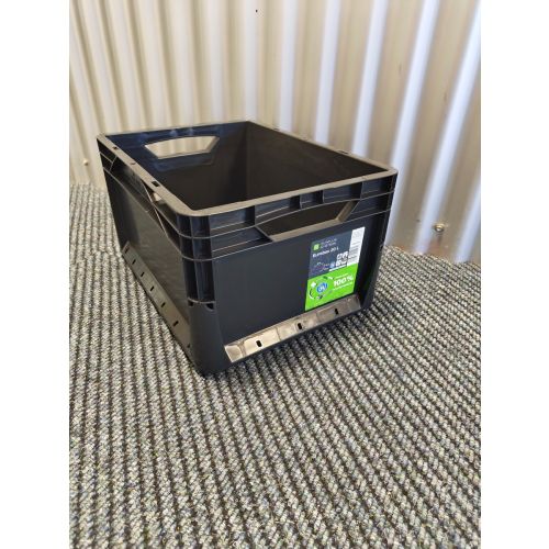 Stapelkiste LL 4322 Schwarz Transportkiste Lagerkiste 400x300x220 mm