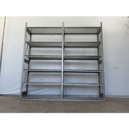 Fachbodenregal Magazinregal, gebraucht | Dexion HI280 | Gesamthöhe: 2.500 mm | Gesamttiefe: 500 mm | Gitterrostboden | Regallänge: 2,71 lfm.
