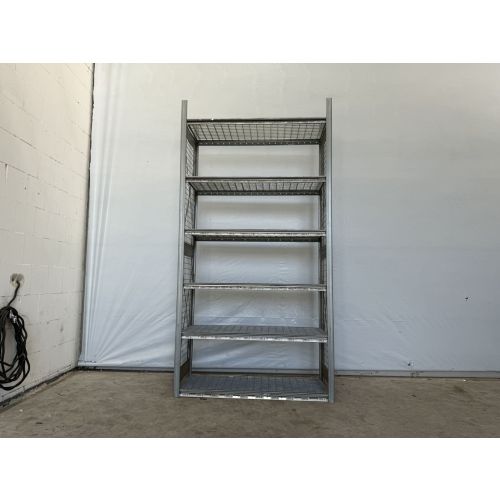 Fachbodenregal Magazinregal, gebraucht | Dexion HI280 | Gesamthöhe: 2.500 mm | Gesamttiefe: 500 mm | Gitterrostboden | Regallänge: 1,38 lfm.