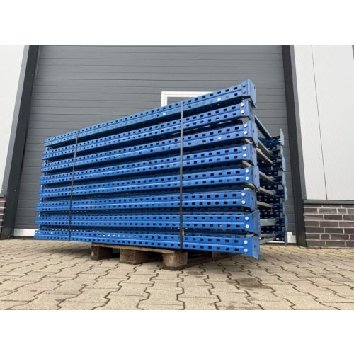 Palettenregalst&auml;nder Regalst&auml;nder Palettenregal, gebraucht | Jung Heinrich Esmena | Rahmenprofile: P 76.2 x 63.2 x 1.8 mm | St&auml;nderh&ouml;he: 1.850 mm | St&auml;ndertiefe: 1.050 mm | blau