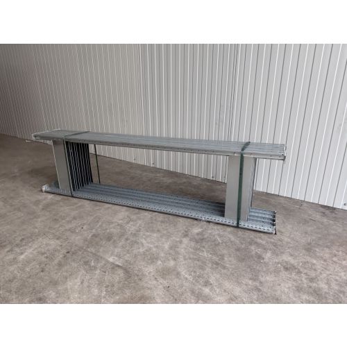 Fachbodenregalst&auml;nder Fachbodenregal Magazinregal, neu | META CLIP | Gesamth&ouml;he: 2.000 mm | Gesamttiefe: 800 mm | sendzimir verzinkt 