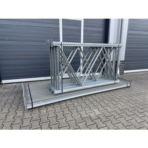 Palettenregalanlage Palettenregal, gebraucht | Dexion P90 | Regalst&auml;nder: 2.000 x 1.100 mm | lichte Weite: 3.000 mm | sendzimir verzinkt | Regall&auml;nge: 15,54 lfm.