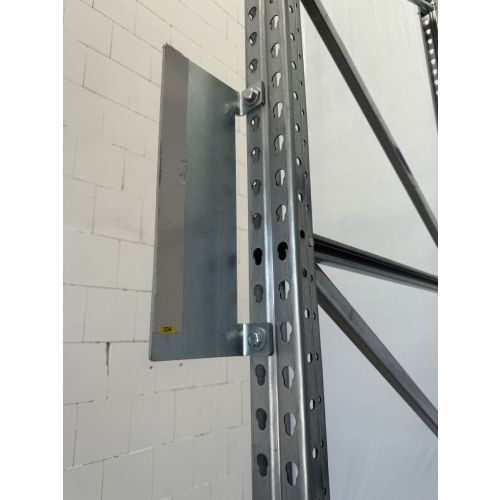 Regalschild Schild für Palettenregale, gebraucht | Gesamthöhe: 390 mm | Gesamtbreite: 140 mm | Gesamttiefe: 50 mm | sendzimir verzinkt
