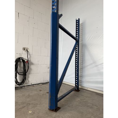 Ständerschutz Pfostenschutz Rammschutz, gebraucht | Meta (Thyssen) | passend für Rahmenprofil: 85 mm | Gesamthöhe: 1.255 mm | Innenbreite: ca. 86 mm | blau