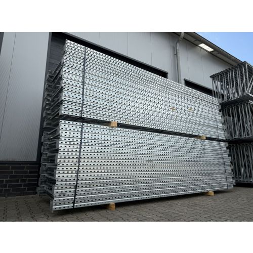 Palettenregalständer Regalständer gebraucht | Dexion Speedlock P90 | M | Rahmenprofil: 90 x 75 x 1,80 mm | Ständerhöhe: 4.000 mm | Ständertiefe: 1.100 mm | sendzimir verzinkt