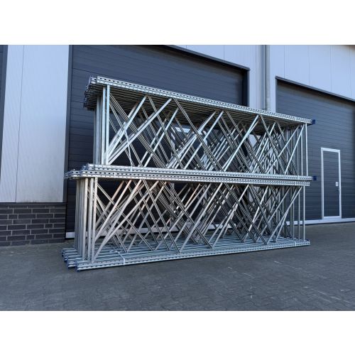 Palettenregalständer Regalständer Palettenregal, gebraucht | SSI Schäfer PR600 | Ständertyp: P73 | Ständerhöhe: 3.800 mm | Ständertiefe: 1.100 mm | sendzimir verzinkt