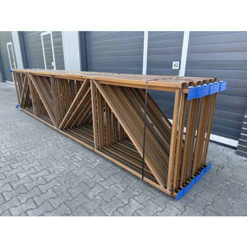 Palettenregalständer Regalständer, gebraucht | ALSER NS | Rahmenprofil: C 80x40x15x2,00 mm | Ständerhöhe: 4.900 mm | Ständertiefe: 1.050 mm | braun