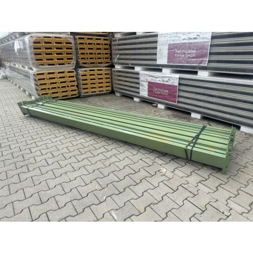 Palettenregaltraverse Traverse Palettenregal, gebraucht | Bito PL 38 | lichte Weite: 3.600 mm | K: 142 x 50 mm | inkl. Innenlagewinkel 38 mm | gr&uuml;n | 3 HK
