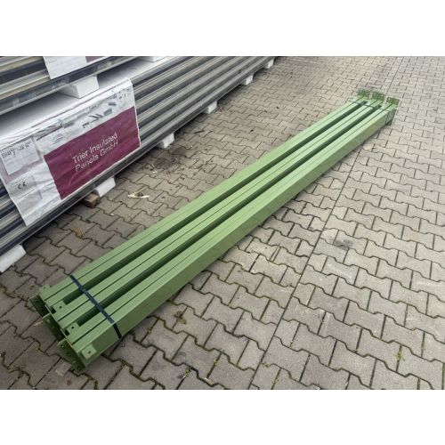 Palettenregaltraverse Traverse Palettenregal, gebraucht | Bito PL 38 | lichte Weite: 3.600 mm | K: 142 x 50 mm | inkl. 2 Laschen f&uuml;r Kreuzverband | gr&uuml;n | 3 HK