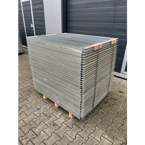 Eingelegtes Gitterrost Regalrost, gebraucht | Gesamtbreite: 1.040 mm | Gesamttiefe: 1.283 mm | Maschenweite: 68 x 47 mm | Bezeichnung: GR-44