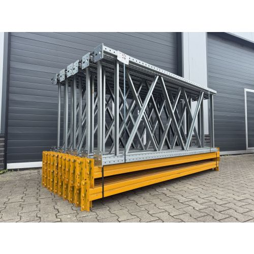 Palettenregalanlage Palettenregal, gebraucht | META Multipal S | Regalst&auml;nder: 2.500 x 1.100 mm | Lichte Weite: 2.700 mm | Regall&auml;nge: 31,14 lfm.