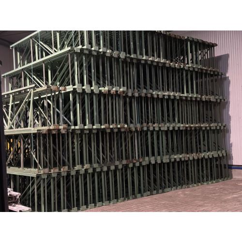 Palettenregalständer Regalständer Palettenregal, gebraucht | SSI Schäfer PR400 | Ständerhöhe: 4.020 mm | Ständertiefe: 950 mm | Rahmenprofilabm.: U 120 x 60 x 4 mm