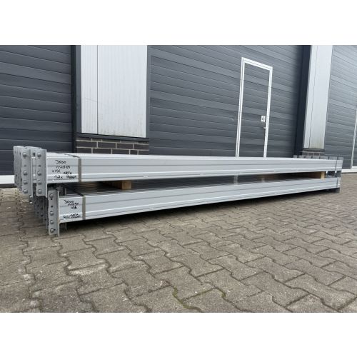 Palettenregaltraverse Traverse Palettenregal, gebraucht | META Thyssen | Traversentyp: HN 140|15 | lichte Weite: 3.600 mm | K: 140 x 50 mm | silbergrau | 4 HK