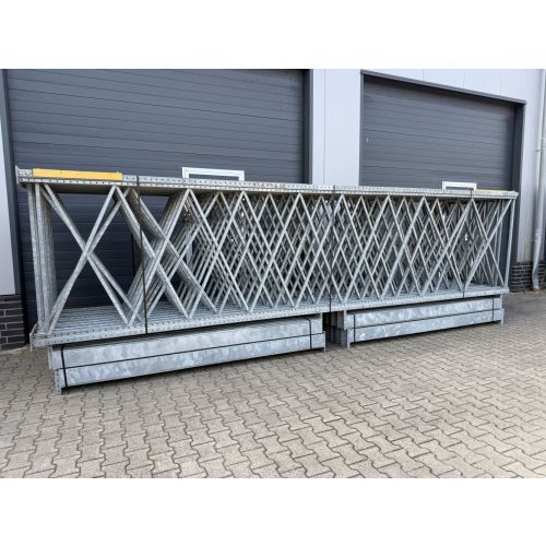 Palettenregalanlage Palettenregal, gebraucht | Dexion P 90 | Regalst&auml;nder: 6.000 x 1.450 mm | Lichte Weite: 2.700 mm | feuerverzinkt | Regall&auml;nge: 25,30 lfm.