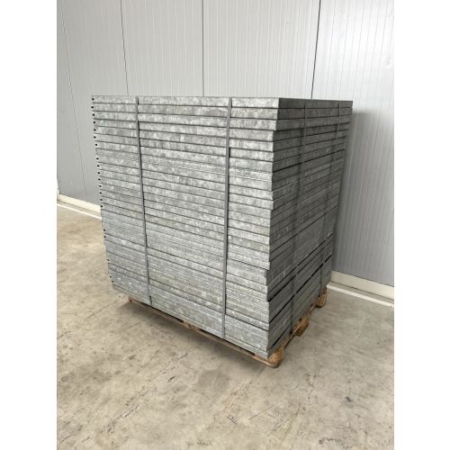 30x Pressrost Regalrost Gitterrost, gebraucht / Gesamtbreite: 1.195 mm / Gesamttiefe: 990 mm / MW 100 x 100 mm / Bezeichnung: L