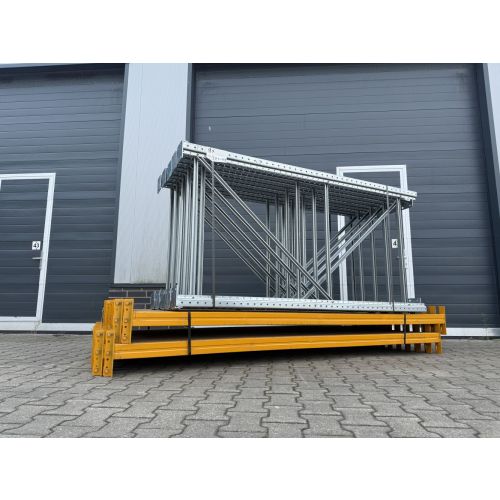 Palettenregalanlage Regalanlage, gebraucht | META Thyssen Multipal S | Regalst&auml;nder: 2.200 x 1.100 mm | Lichte Weite: 2.700 mm | Regall&auml;nge: 22,37 lfm. 