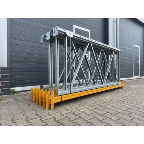 Palettenregalanlage Regalanlage, gebraucht | META Thyssen Multipal S | Regalst&auml;nder: 2.500 x 1.100 mm | Lichte Weite: 2.700 mm | Regall&auml;nge: 11,40 lfm. 