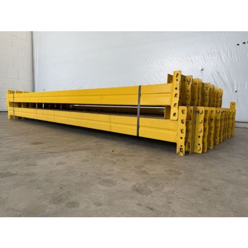 Palettenregaltraverse Traverse Palettenregal, gebraucht | META Thyssen | Traversentyp: HN 120|20 | lichte Weite: 2.700 mm | K: 120 x 50 mm | gelb | 3 HK