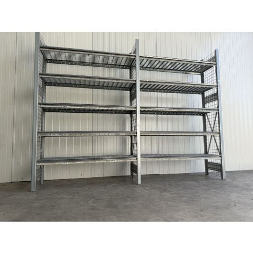 Fachbodenregal Magazinregal, gebraucht | Dexion HI280 | Gesamth&ouml;he: 2.000 mm | Gesamttiefe: 400 mm | Gitterrostboden | Regall&auml;nge: 2,71 lfm. 