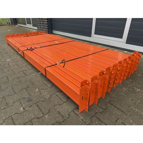 Palettenregaltraverse Traverse Palettenregal, gebraucht | Jung Heinrich (Noega) Esnova | lichte Weite: 2.710 mm | K: 120 x 50 mm | orange | 5 HK