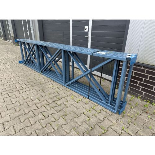 Palettenregalst&auml;nder Regalst&auml;nder, gebraucht | Hovuma | Rahmenprofil: C 70 x 40 x 12 x 3.0 mm | St&auml;nderh&ouml;he: 3.930 mm | St&auml;ndertiefe: 870 mm | blau