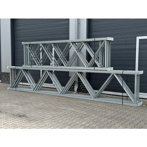 Palettenregalständer Regalständer, neu | Vogelsang NS | Rahmenprofil: 70x 80 x 2,50 mm | Ständerhöhe: 4.200 mm | Ständertiefe: 1.100 mm | sendzimir verzinkt
