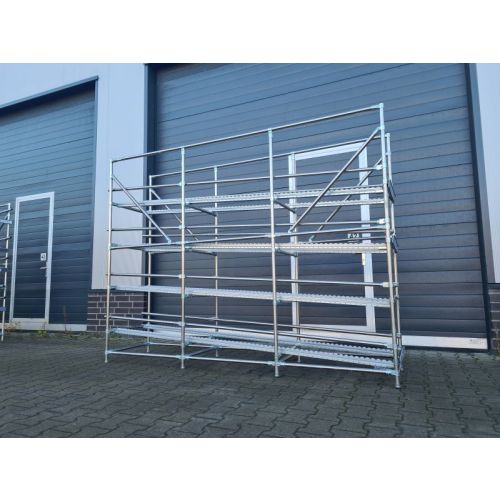 Durchlaufregal | 2.500 x 610 x 1.915 mm (L x T x H) | Kolli-Durchlaufregal | Stückgut-Durchlaufregal