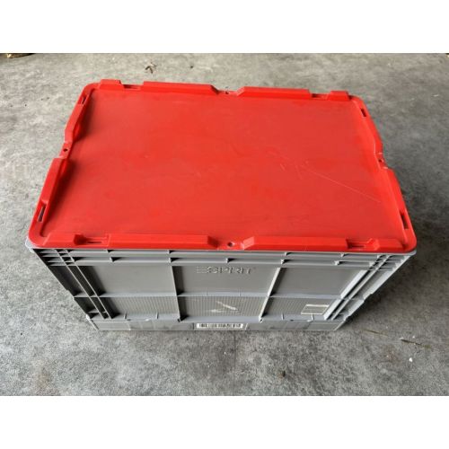Klappkiste mit Deckel 600x400x400mm Stapelkiste Klappbox