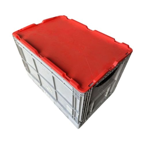 Klappkiste mit Deckel 600x400x400mm Stapelkiste Klappbox