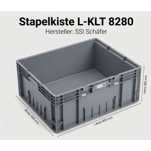 L-KLT 8280 SSI Schäfer II. Wahl Stapelkiste Lagerkiste Transportkiste