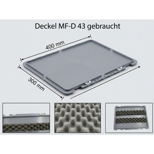 Deckel 400x300 mm passend zu SSI Schäfer Serie MF