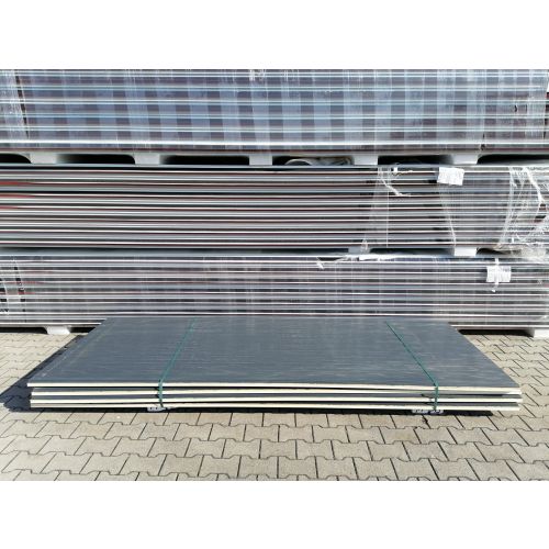 Sandwichplatten 40 mm Wand II. Wahl RAL 7016 Paket 11B