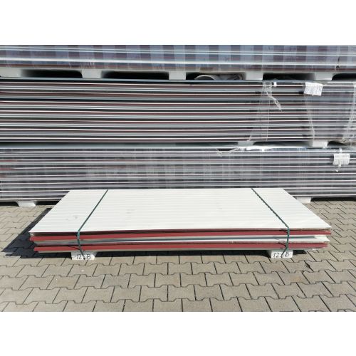 Sandwichplatten 40 mm Dach II. Wahl RAL 8012 Paket 12B