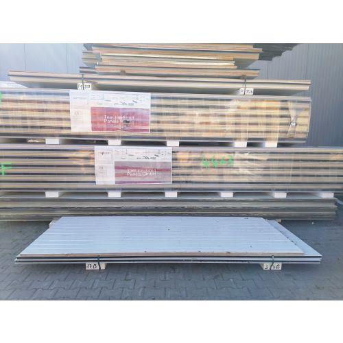 Sandwichplatten 40 mm Wand II. Wahl RAL 9002 Grauweiß Paket 37B