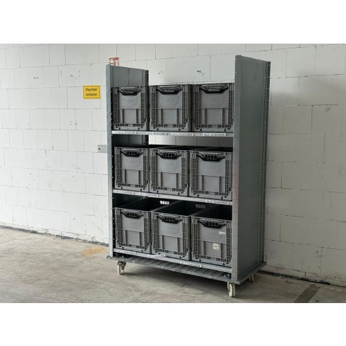 Etagenwagen Rollwagen Kistenwagen, gebraucht | Dexion HI280 | Gesamthöhe: 1.965 mm | Gesamttiefe: 625 mm | Gesamtbreite: 1.490 mm