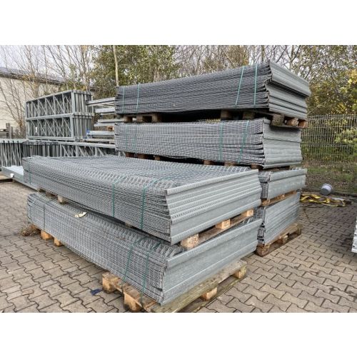 Rückwandgitter, gebraucht / 2.700 x 1.500 mm / sendzimir verzinkt 
